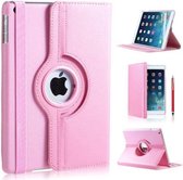 Apple iPad (2017); Apple iPad (2018) hoes - 360 graden draaibaar - licht roze