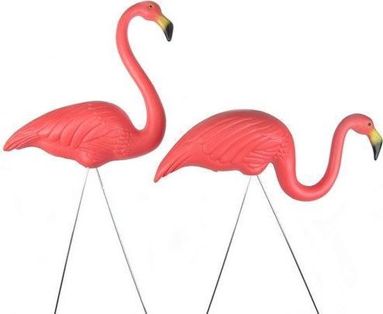 jaren '50 flamingo tuin - set 2 bol.com