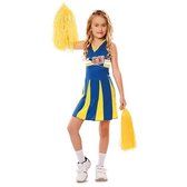 Witbaard Fancy Dress Cheerleader Filles Blauw Taille 122/140