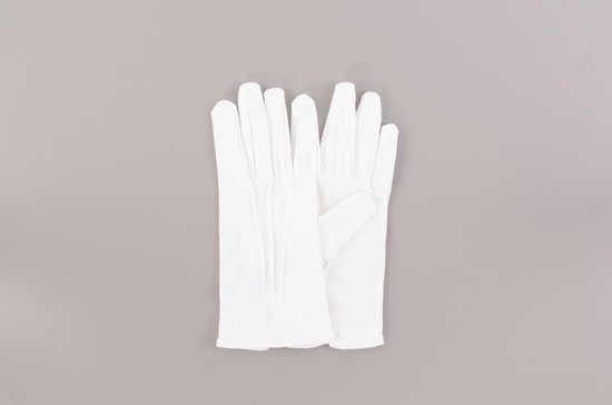 kraai leider Absorberend Dunne handschoenen - Witte handschoenen - Witte luxe handschoenen - Katoenen  handschoenen | bol.com