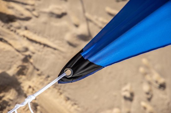Tiptopshade Strandparasol Multifunctioneel Lichtgewicht - Blauw/ Wit - 5 Persoons — afbeelding 4