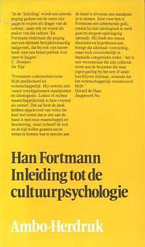 Inleiding tot de cultuurpsychologie, Fortmann | 9789026330087 | Boeken ...