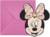 PROCOS - 6 Tropical Minnie uitnodigingen en enveloppen - Decoratie > Kaarten