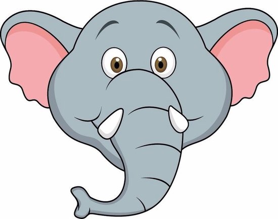 Onderhoudbaar Oven Zijdelings Kartonnen olifanten masker voor kinderen | bol.com