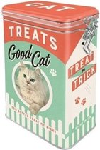 Boîte de conservation de bonbons pour chat 18 cm - Boîtes de stockage / boîtes de rangement / fûts pour friandises pour chats / nourriture pour chats