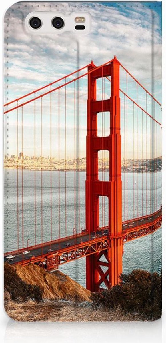 Huawei P10 Plus Book Cover Golden Gate Bridge