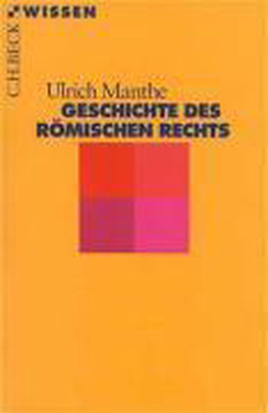 Geschichte des Römischen Rechts - cover