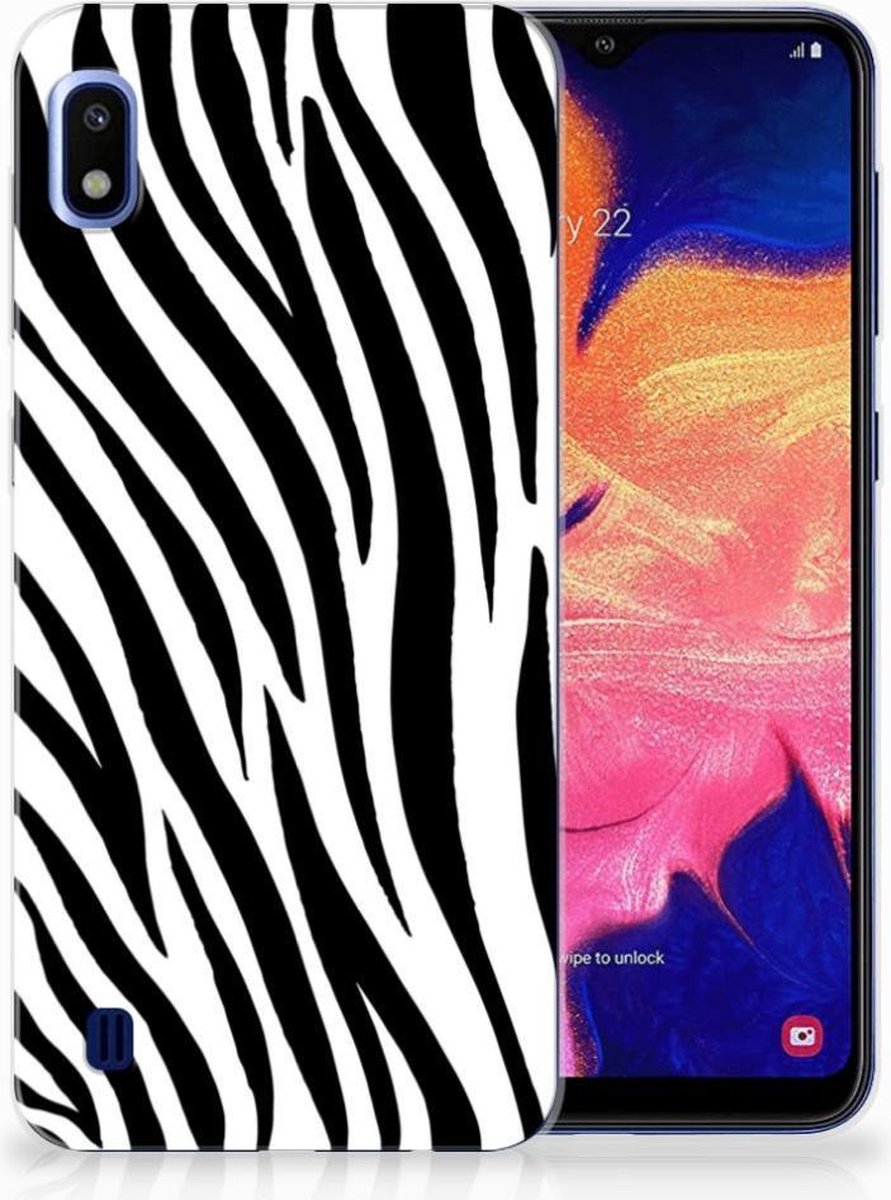 Samsung Galaxy A10 TPU Hoesje Zebra