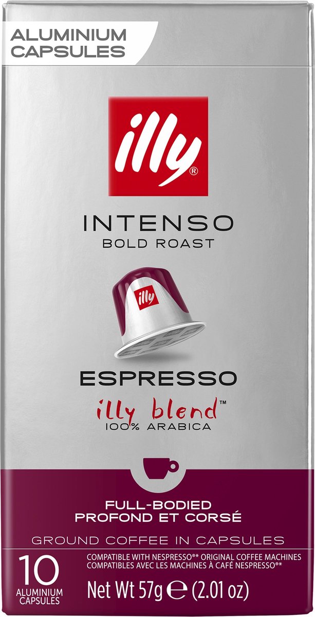 Goedkoopste illy Espresso Intenso Koffiecups - 10x 10 stuks - 100 koffiecups