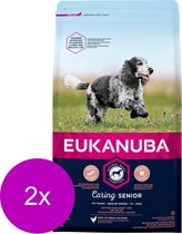 Eukanuba Caring Senior Medium Breed Kip - Hondenvoer - 2 x 3 kg