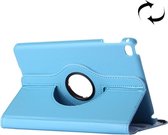 Litchi textuur 360 graden roterende horizontale Flip effen kleur lederen draagtas met houder en intelligente slaap / Wake-up functie voor iPad Pro 12 9 inch(Blue)