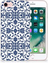 Hoesje iPhone SE (2020/2022) en iPhone 8 | 7 Flower Blue