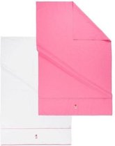 Lief! Girl - Kinderlaken - Ledikant - 100x150 cm - Set van 2 - Roze/Wit
