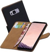 Mobieletelefoonhoesje.nl - Samsung Galaxy S8 Hoesje Effen Bookstyle Zwart