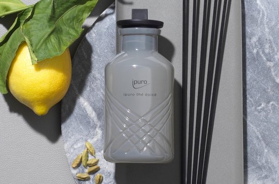 ipuro thé épicé geurverspreider Glas, Kunststof Zwart, Grijs, Doorschijnend Geurfles -