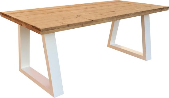 Eettafel "Vancouver" tafel A-poot wit 90 / 180 cm - eetkamertafel - eettafel  hout | bol.com