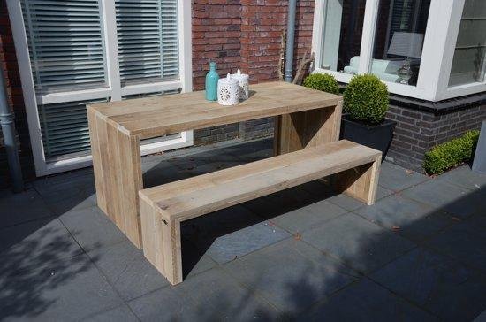 Tafel steigerhout "Amsterdam 150X90" houten tafel - eettafel - keukentafel