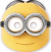 6 kartonnen Dave Minions™ maskers - Verkleedmasker