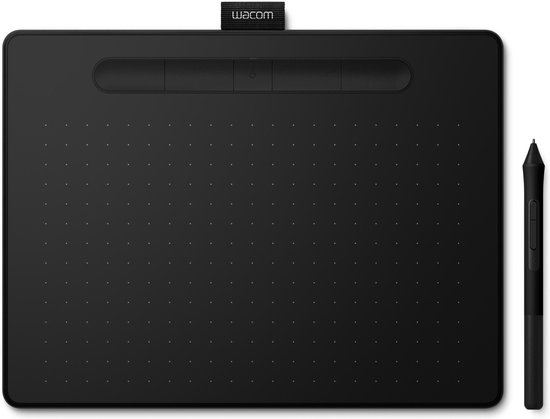 Wacom Intuos Pen & Bluetooth Medium - Tekentablet - 216 x 135 mm -  Zwart
