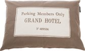 Lex & Max Grand Hotel Housse ample pour coussin pour chien rectangle 100x70cm taupe