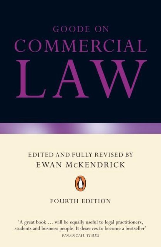 Goode on Commercial Law - cover