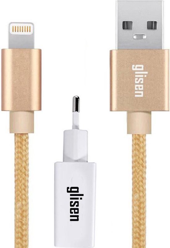Glisen - Ultra Sterke iPhone lader oplader – lightning kabel voor iPhone SE  X 6 7 8 11... | bol.com