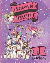 I Belong In A Castle Notebook J
