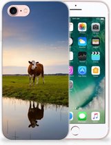 Hoesje iPhone SE (2020/2022) iPhone 7/8 Siliconen-Hoesje Hoesje Koe