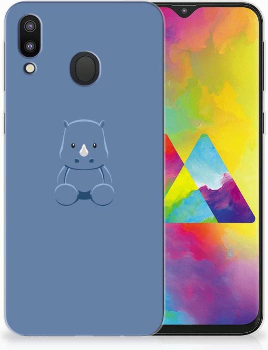 Samsung Galaxy M20 (Power) Telefoonhoesje met Naam Baby Rhino