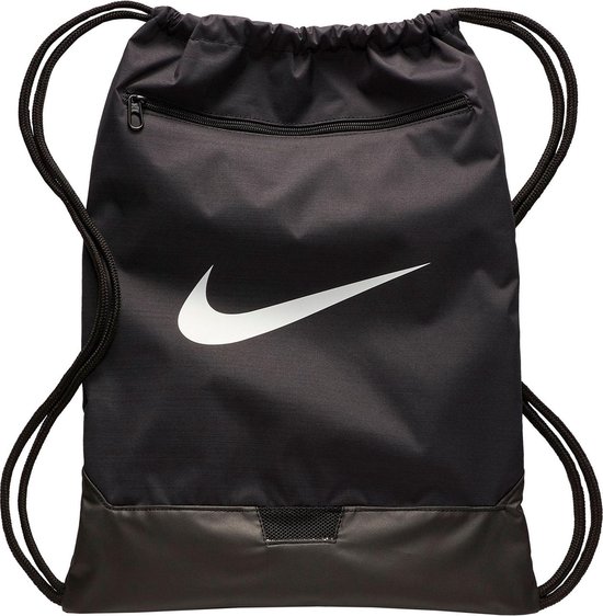 Nike - Brasilia 9.0 Gymsack - Zwarte Gymtas - One Size - Zwart