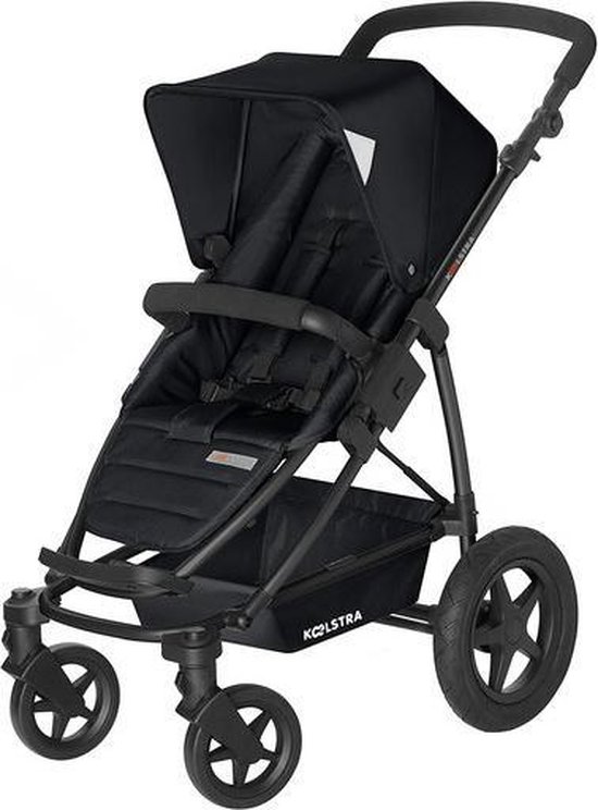 Product: Koelstra Binque Daily Kinderwagen - Met Boodschappenmand Zwart, van het merk Koelstra