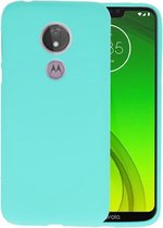 BackCover Hoesje Color Telefoonhoesje voor Motorola Moto G7 Power - Turquoise