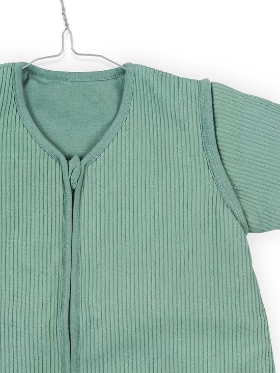 Jollein Rib Padded Babyslaapzak met afritsbare mouw - 110cm - forest green