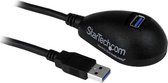 StarTech.com 1,5 m zwarte Desktop SuperSpeed USB 3.0 verlengkabel