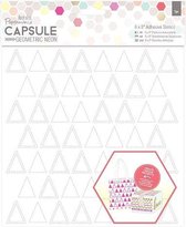 Papermania: Capsule - Geometric Neon - 8 x 8 Adhesive Stencil (1pc) - Triangles (PMA 503271)