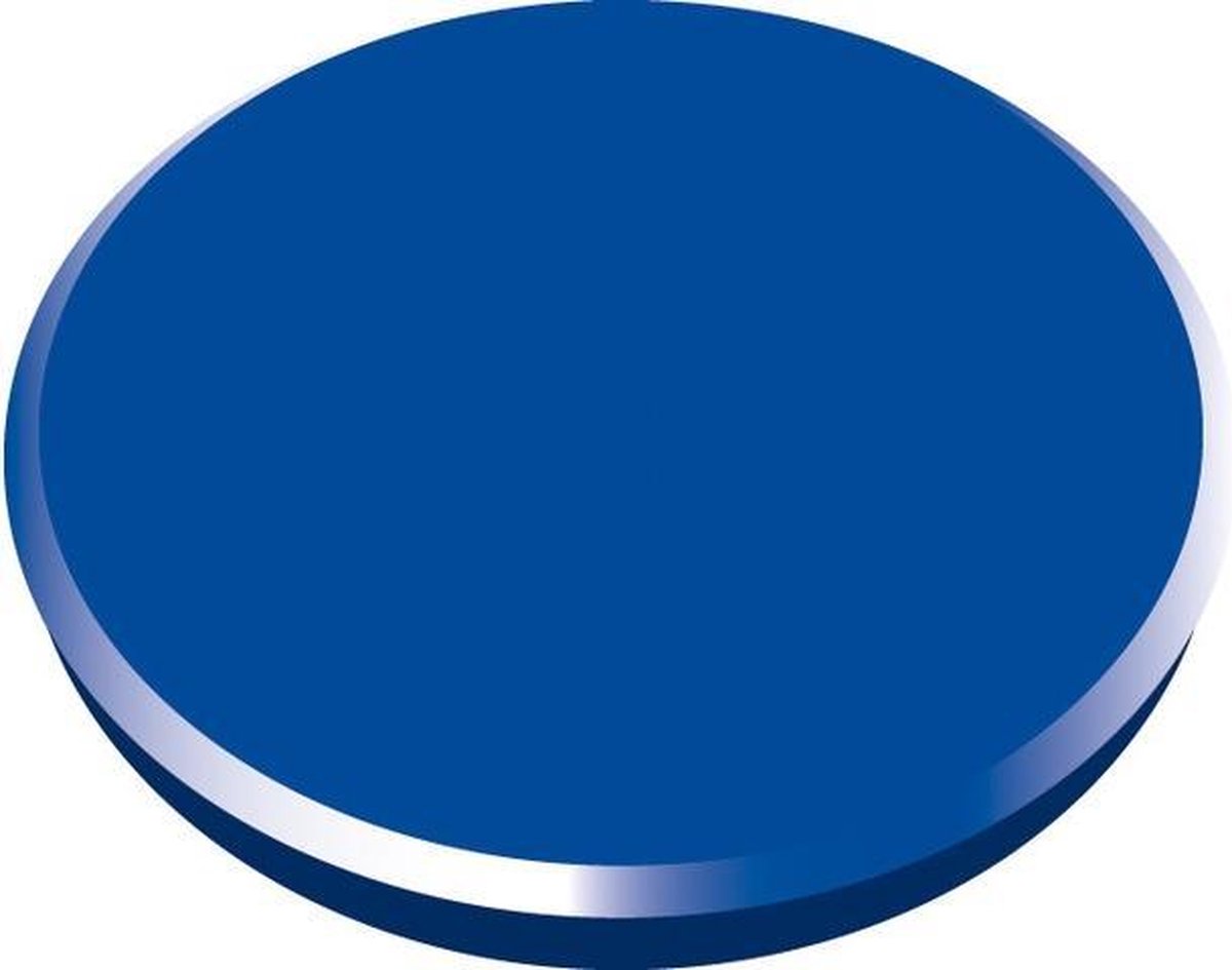 Magneet Alco 32mm rond blister à 4 stuks donkerblauw