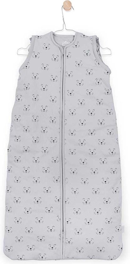 Jollein Little lion Padded Babyslaapzak met afritsbare mouw - 70cm grey