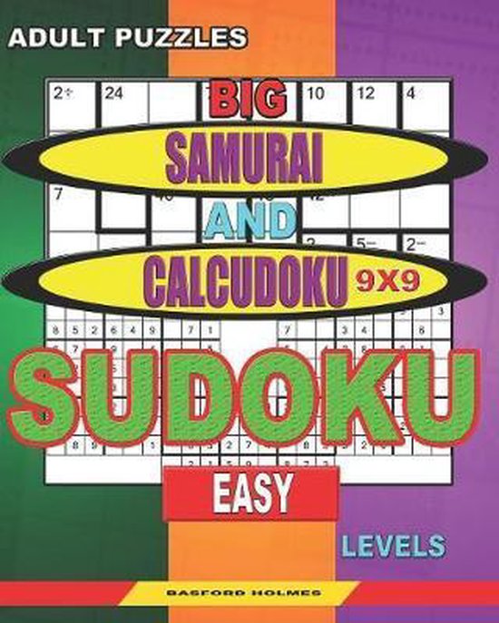 Sudoku and Large Size Puzzles- Adult puzzles. Big Samurai an ... - cover