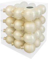 Decosy Glas Kerstballen - 6cm - Box 36 Stuks - Champagne Combi