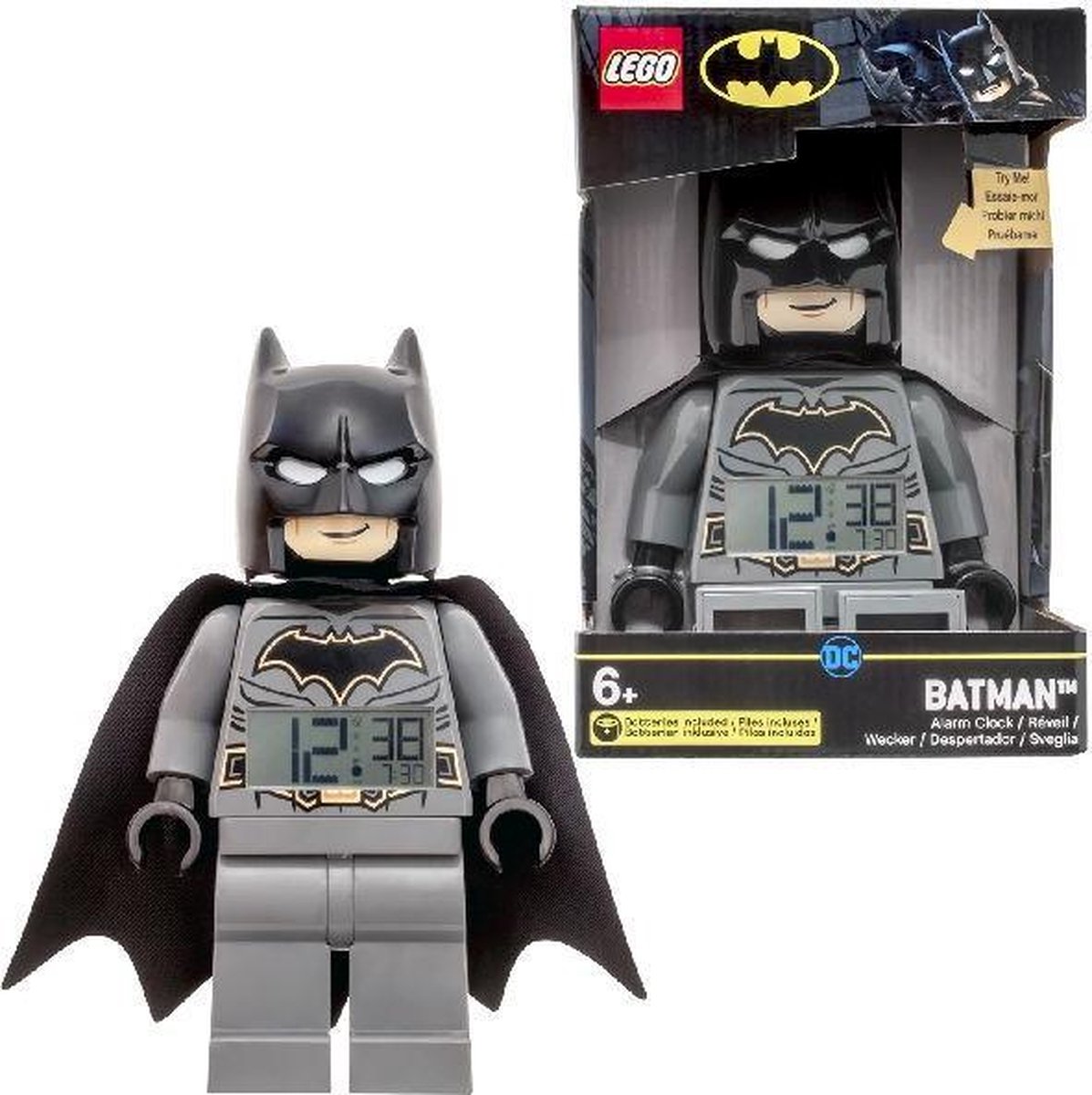 Lego Batman Réveil Numérique 23 Cm Gris / Noir