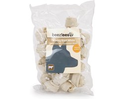 Beeztees - Snacks kauwknoop - Wit - hondensnack - 12 cm x 7 cm