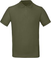 Senvi Heren Classic Fit Polo Biologisch Katoen - Kleur Olive - Maat XXL