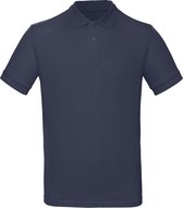 Senvi Classic Fit Polo Biologisch Katoen - Kleur Blauw - Maat M