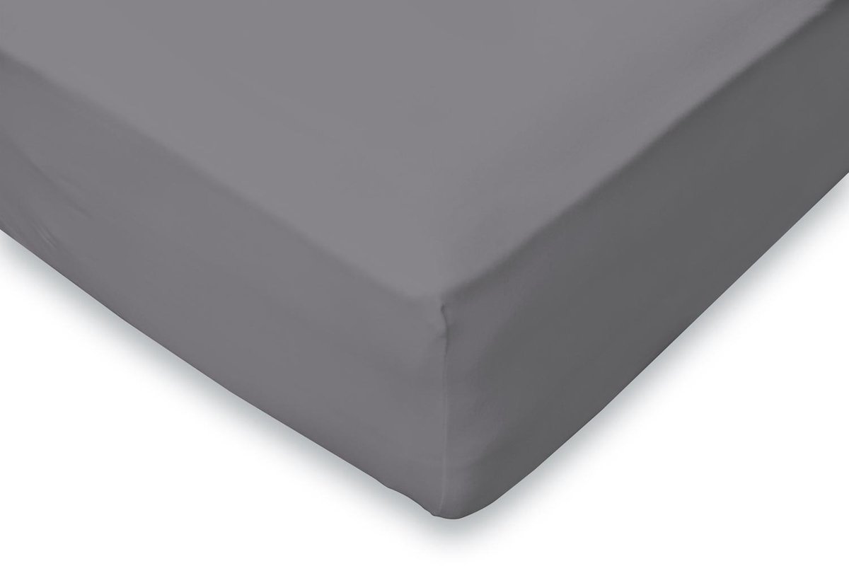 Eleganzzz Hoeslaken 180gr m2 Hoogwaardig Flanel 35cm Hoekhoogte - antraciet 90x200cm - Hoeslaken 90x200cm - Hoeslakens - Eenpersoons