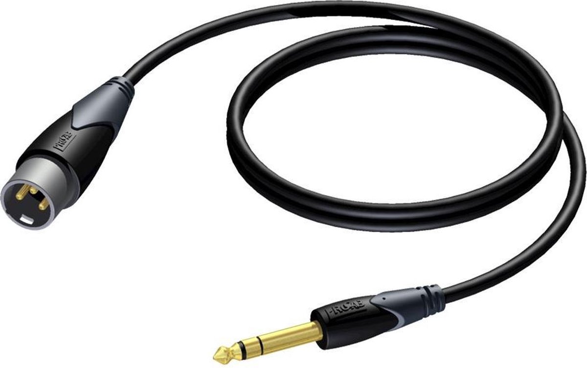 Procab CLA724 Classic 6.3mm stereo jack - XLR verloopkabel 3m