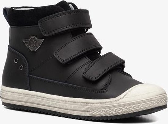 TwoDay leren jongens sneakers - Zwart - Maat 36 | bol.com