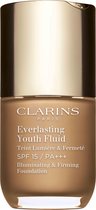 Bol.com Clarins Everlasting Youth Fluid - 114 Cappuccino - Foundation - 30 ml aanbieding