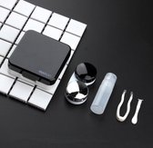 Luxe lenzendoos - Contactlenzen - 5 delige Lenzen Set - Pocket case - Zwart
