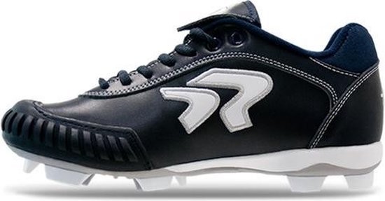 Chaussures de Softball Ringor Dynasty avec Pointes en Plastique et Pitching Toe (PTT) - Bleu Foncé - US 5.5