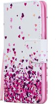 Shop4 - Samsung Galaxy A30s Hoesje - Wallet Case Hartjes